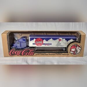 NIB COKE COCA COLA  DIE-CAST 1/64 POLAR BEAR TRACTOR TRAILER